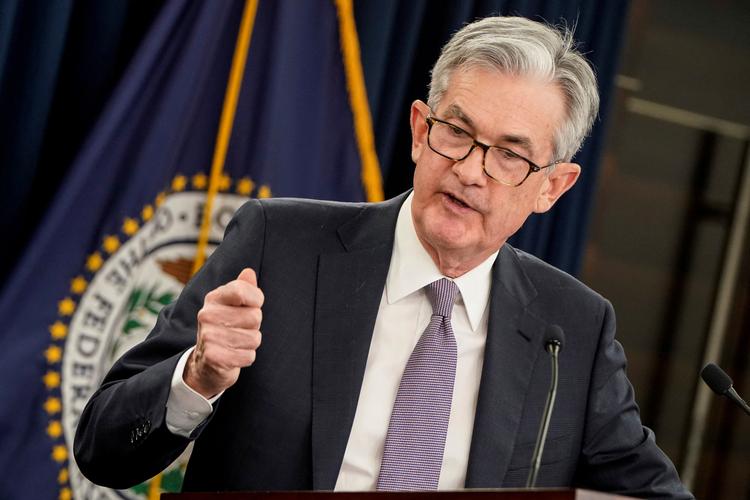 Den amerikanske centralbank holder renten i ro, meddeler den. Her ses direktør Jerome Powell. Foto: Joshua Roberts/Ritzau Scanpix