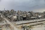 Byens Homs i det vestlige Syrien er 'genvundet' af diktaturet under Bashar al-Assad. Men krigen fortsætter i andre dele af Syrien, og halvdelen af befolkningen er stadig på flugt. Foto: © Stringer . / Reuters/REUTERS