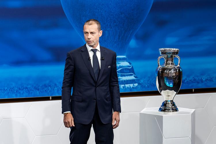 Uefa’s præsident Aleksander Ceferin kan ende med at sidde endnu en valgperiode, hvis Uefa's lovforslag stemmes igennem torsdag 8. februar. Foto: Henning Hjorth