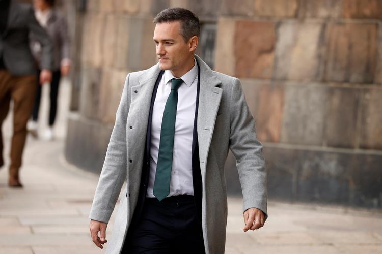 Den konservative Rasmus Jarlov var på Christiansborg for at hylde kong Frederik søndag 14. januar. Her ses Jarlov på vej til gudstjeneste i Christiansborg Slotskirke før Folketingets åbning i 2021. Foto: Jens Dresling