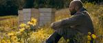 Sådan har du aldrig set ham før. Men bare rolig, under al hans biavler-spirituelle-nonsens kan Jason Statham stadig slås, som han plejer. Men nej, hvor siger han dog meget sludder om insekter.  Foto: Still fra filmen/Scanbox