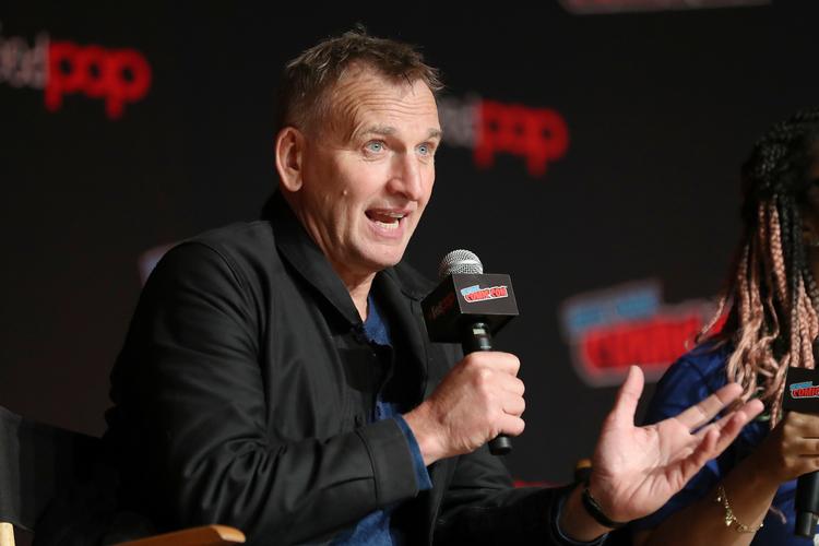 I oktober 2019 var Christopher Eccleston gæst ved New York Comic Con, hvor billedet stammer fra. 
 Foto: Steve Luciano/Ritzau Scanpix