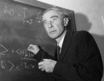 Dr. J. Robert Oppenheimer krediteres for at have skabt atombomben, og uden fysikeren John von Neumann ville det næppe være lykkedes. Historien er foldet ud af i en af de nye fiktionsbøger baseret på 'virkelige hændelser', nemlig ’Maniac’ af Benjamin Labatut. Foto: John Rooney/Ritzau Scanpix