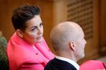 Uden for citat erkender medlemmer af Enhedslisten, at man ikke længere går »målrettet« efter SF. Underforstået det gjorde man før. På billedet ses SF's partileder Pia Olsen Dyhr (tv.) og Enhedslistens politiske ordfører, Pelle Dragsted. Foto: Jens Dresling
