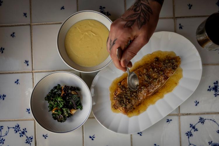 Folkene bag Pescetarian og Marv &amp; Ben har åbnet den nye restaurant Anton i Nyhavn. Foto: Mads Nissen