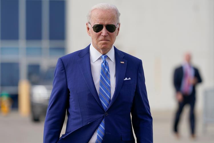Putins personlige talsmand i Kreml, Dmitrij Peskov, siger, at bemærkningen fra Biden er »vanærende for USA«, og at det er et dårligt forsøg på at fremstå som en »Hollywood-cowboy«.  Foto: Carolyn Kaster/Ritzau Scanpix