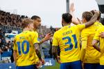 To hurtige Brøndby-mål lagde grunden til sejren i Odense.  Foto: Jens Dresling