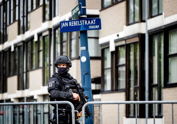 Retssagen mod Ridouan Taghi og hans medtiltalte blev gennemført under store sikkerhedsforanstaltninger. Foto: Koen Van Weel/Ritzau Scanpix