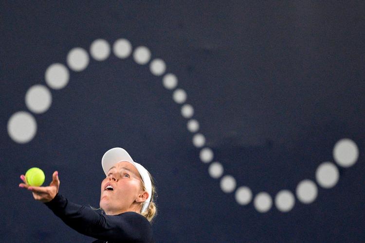 Caroline Wozniacki tabte sin første kamp i San Diego, og siden comebacket sidste år, har den danske tennisstjerne tabt 6 af sine i alt 11 kampe. Foto: Orlando Ramirez/Ritzau Scanpix