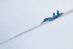 Hold afstand, burde der måske stå ved indflyvningen mod ukrainsk luftrum. Det gør de russiske piloter imidlertid ikke, så nu er godt en halv snes kampfly skudt ned. Foto: Maxim Shemetov/Ritzau Scanpix