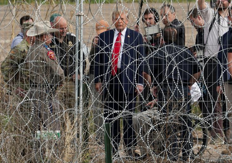 Donald Trump har sat grænsebeskyttelsen højt under sin valgkamp. En drabssag fra Georgia indgår nu i debatten om den store illegale tilstrømning til USA. Foto: Go Nakamura/Ritzau Scanpix