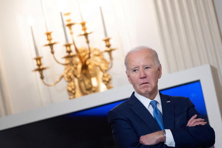 USA's præsident Joe Biden vil sende nødhjælp til Gaza med militærfly. Det støtter Israel officielt op om. Foto: Tom Brenner/Ritzau Scanpix