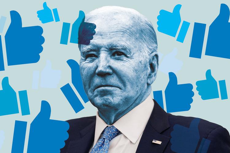 Kan almindelige amerikanere på sociale medier vinde valget for Joe Biden? Illustration Freja Juul Pedersen