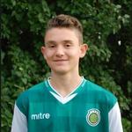 Carl-Christian Okking som 13-årigt fodboldtalent. 