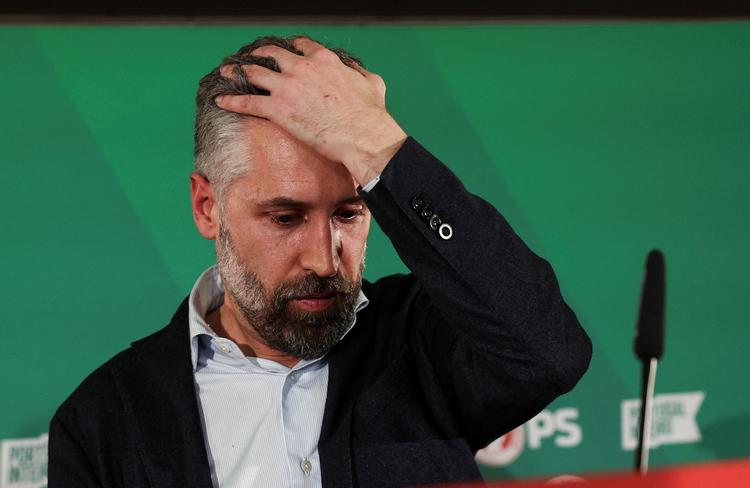 Pedro Nuno Santos erkender valgnederlaget. Foto: Violeta Santos Moura/Ritzau Scanpix