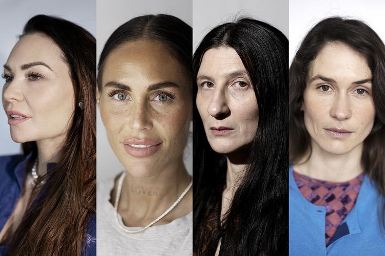 Mascha Vang, Anna Seneca, Ayşe Dudu Tepe og Emma Rosenzweig har fået nok af den anonyme sladder på Reddit. Så i dag står de frem.   Foto: Thomas Borberg