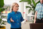 Den nu tidligere norske forsknings- og uddannelsesminister, Sandra Borch, kæmper for politisk at overleve den skandalesag, hun er centrum i. Foto: Ole Berg-rusten/Ritzau Scanpix