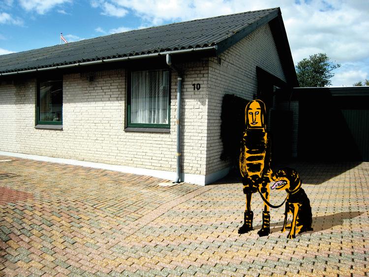 Fotocollage: Claus Nørregaard. Tegning: Claus Nørregaard. Originalfoto: Thomas Borberg Fotocollage: 