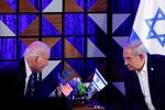 USA's præsident Joe Biden og Israels premierminister Benjamin Netanyahu er ikke længere så gode venner på grund af krigen i Gaza. Foto: Evelyn Hockstein/Ritzau Scanpix
