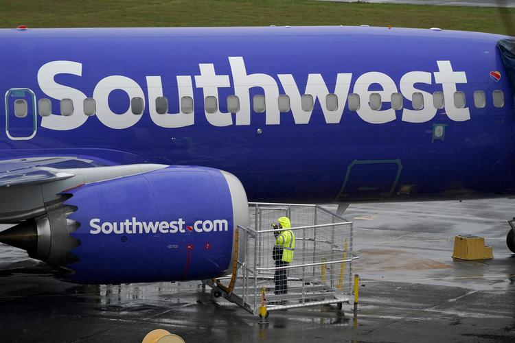 Det var et Boeing-fly fra luftfartsselskabet Southwest, der tabte motorskjoldet.  Arkivfoto Ted S. Warren