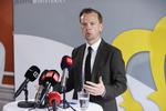 »Kriminelle grupperinger skal ikke gemmes bag Grundloven«, siger justitsminister Peter Hummelgaard (S) på pressemødeet. Foto: Jens Dresling