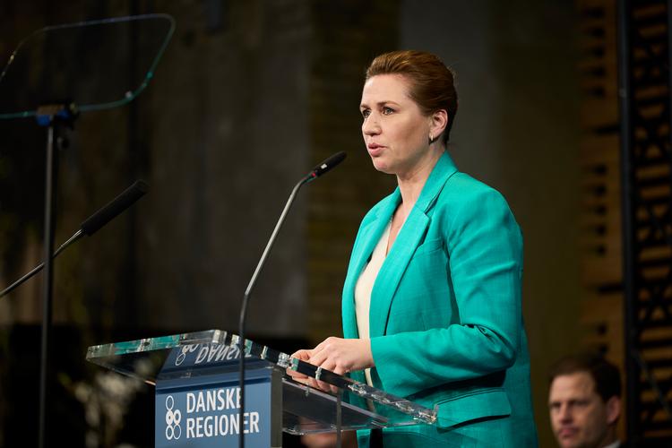 Statsminister Mette Frederiksen i forbindelse med at Danske Regioner afholder politisk topmøde i Aarhus. Foto: Mikkel Berg Pedersen/Ritzau Scanpix