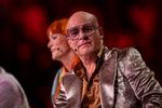  Thomas Blachman vendte sig i 'X Factor'-finalen vanen tro mod publikum og holdt en lille tale, hvor han bl.a. brugte udtrykket 'damp'. Men det er helt passé, skriver sprogforsker Marianne Rathje. Foto: Bo Amstrup/Ritzau Scanpix