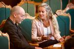 Enhedslistens Pelle Dragsted ses her med sin mentor i en coaching-session med fokus på indflydelsesmaksimering og opportunisme. Foto: Jens Dresling (arkiv)