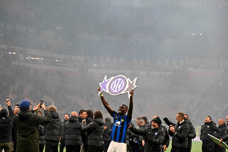 Inter vandt det italienske mesterskab for 20. gang i historien. Foto: Gabriel Bouys/Ritzau Scanpix