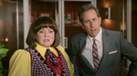 Melissa McCarthy og Jerry Seinfeld kan end ikke i fællesskab redde 'Unfrosted' fra at kuldsejle.  Foto: Netflix