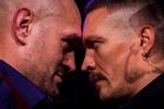 Tyson Fury (tv.) og Oleksandr Usyk kan grine hele vejen hen til banken, når de lørdag kravler ud af ringen i Kingdom Arena. Begge får trecifrede millionbeløb for deres indsats i VM-braget. Foto: Daniel Leal/Ritzau Scanpix