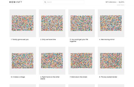 'The Currency' er blevet solgt gennem firmaet Heni NFT, der bliver bestyret af Damien Hirsts manager.  