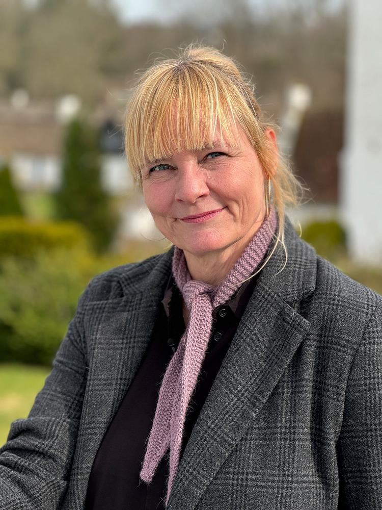 Liv Thomsen er en veloplagt guide til Grundtvigs univers.  Foto: Historieselskabet