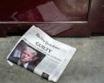 Amerikanske medier har dækket kendelsen i retten tæt. Her ses New York Times' forside om afgørelsen. Foto: Stephani Spindel/Ritzau Scanpix