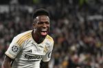 Vinicius Junior jubler efter sin scoring til 2-0, der lukkede en kamp, hvor Dortmund ellers var bedst i lange perioder, særligt i 1. halvleg. Foto: Ina Fassbender/Ritzau Scanpix
