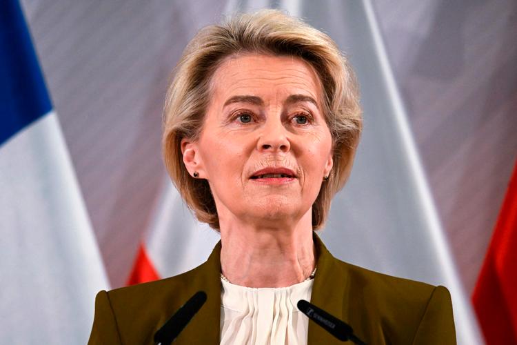Ursula von der Leyen har brug for 361 stemmer for at opnå genvalg som chef for EU-Kommissionen. Men sammensætningen af det kommende EU-Parlament kan gøre det svært at samle flertal.  Foto: Jana Rodenbusch/Ritzau Scanpix
