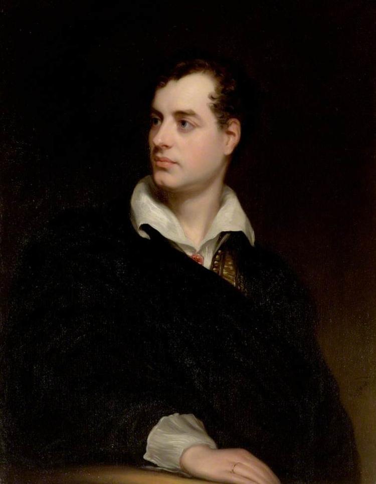 Den engelske aristokrat og digter lord Byron (1788-1824) inspirerede mere end nogen den moderne romantiske opfattelse af vampyren som mørk, farlig, eksotisk, smørhåret og seksuelt uimodståelig. Foto: Wikipedia/portræt af Thomas Phillips