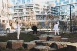 'Hidden Spaces' korrigerer med sin iscenesættelse af Ørestaden ens opfattelse af livet i bydelen. Foto: Hjalte Gregersen