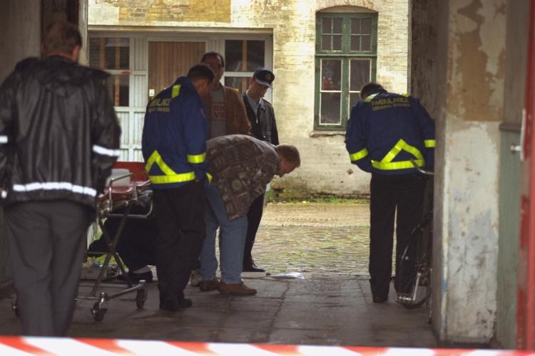 Den syvårige Roujan Ismaeel blev fundet myrdet i en lyskasse i Rådmandsgade på Nørrebro 13. juni 1995. Politiet mener, at hun blev myrdet i opgangen i Rådmandsgade 14, hvor der blev fundet blodspor. Roujan boede i den tilstødende Mimersgade.  Foto: Gert Jensen