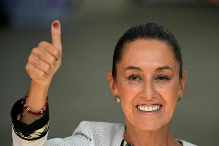 Verdens største spansktalende land, Mexico, har fået sin første kvindelige præsident, Claudia Sheinbaum. Foto: Yuri Cortez/Ritzau Scanpix