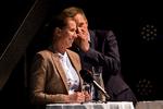 Mette Frederiksen optrådte sammen med DF's daværende leder, Kristian Thulesen Dahl, i blandt andet Cirkusbygningen i maj 2017, og langsomt, langsomt, fik hun  overbevist sine gamle socialdemokrater om, at de godt kunne vende hjem. Foto: Finn Frandsen
