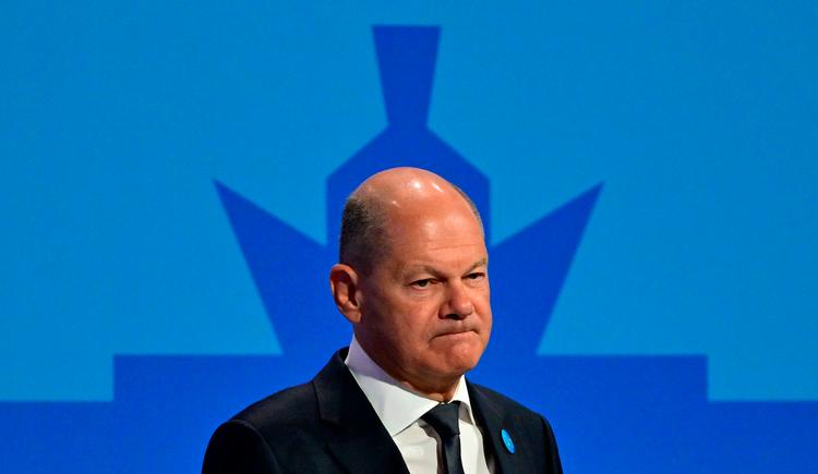 Tysklands kansler, Olaf Scholz, måtte efter europaparlamentsvalget erkende, at hans parti SDU nu kun er Tysklands tredjestørste efter CDU og AfD. Foto: John Macdougall/Ritzau Scanpix