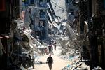 Gaza er et af de områder, som er ramt af mange internt fordrevne flygtninge under Israels krig mod Hamas.  Foto: Eyad Baba/Ritzau Scanpix