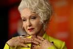 Sangeren Cyndi Lauper indleder til efteråret sin afskedsturné. Her er hun ved en særvisning af dokumentaren om hende, 'Let The Canary Sing', 4. juni i år.  Foto: Mario Anzuoni/Ritzau Scanpix