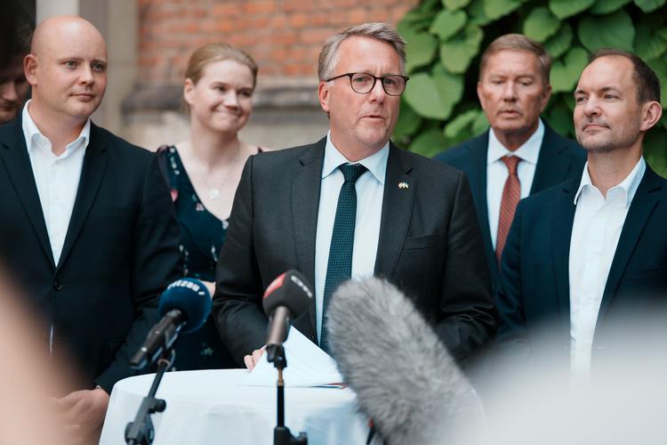 »Danmark skal være et iværksætterland i verdensklasse«, siger erhvervsminister Morten Bødskov. Foto: Thomas Traasdahl/Ritzau Scanpix