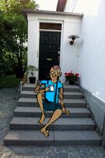 Foto: Fotocollage: Claus Nørregaard. Tegning: Claus Nørregaard. Originalfoto: Jens Dresling