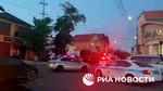 Politiafspærringer i Dagestan efter terroraktionen. Foto: Handout/Ritzau Scanpix