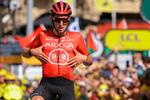 Kevin Vauquelin kørte væk med morgenudbruddet på 2. etape og holdt hele vejen til målet i Bologna. Foto: Thomas Samson/Ritzau Scanpix