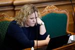 Astrid Carøe blev valgt ind i Folketinget for SF i 2019 Her ses hun under en åbningsdebat tilbage i 2021.   Foto: Jens Dresling