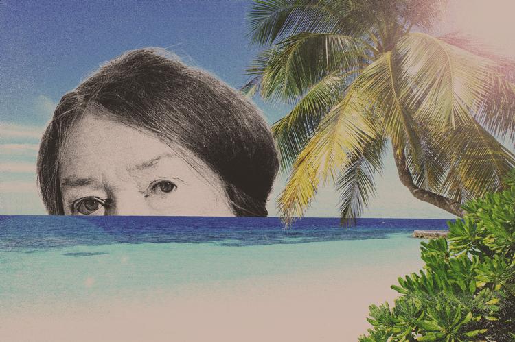 Dorrit Willumsens 60 år gamle debutroman er knitrende klar den dag i dag, lige til at tage med på stranden, hvis man kan komme udenom glasskår og cigaretskodder. Originalftotos Thomas Borberg / Unsplash. Illustration: Rasmus Vendrup